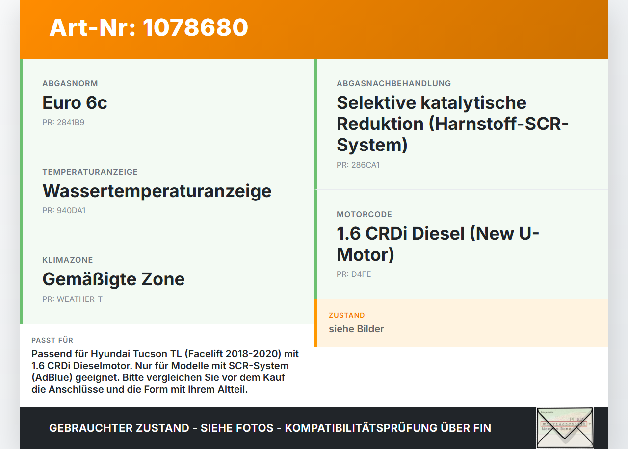 Hyundai Tucson TL 18-20 CRDi 1,6 100KW Ausgleichsbehälter für Kühlmittel Hyundai Tucson TL 18-20 06.11.2019 gebraucht Vorschau 3