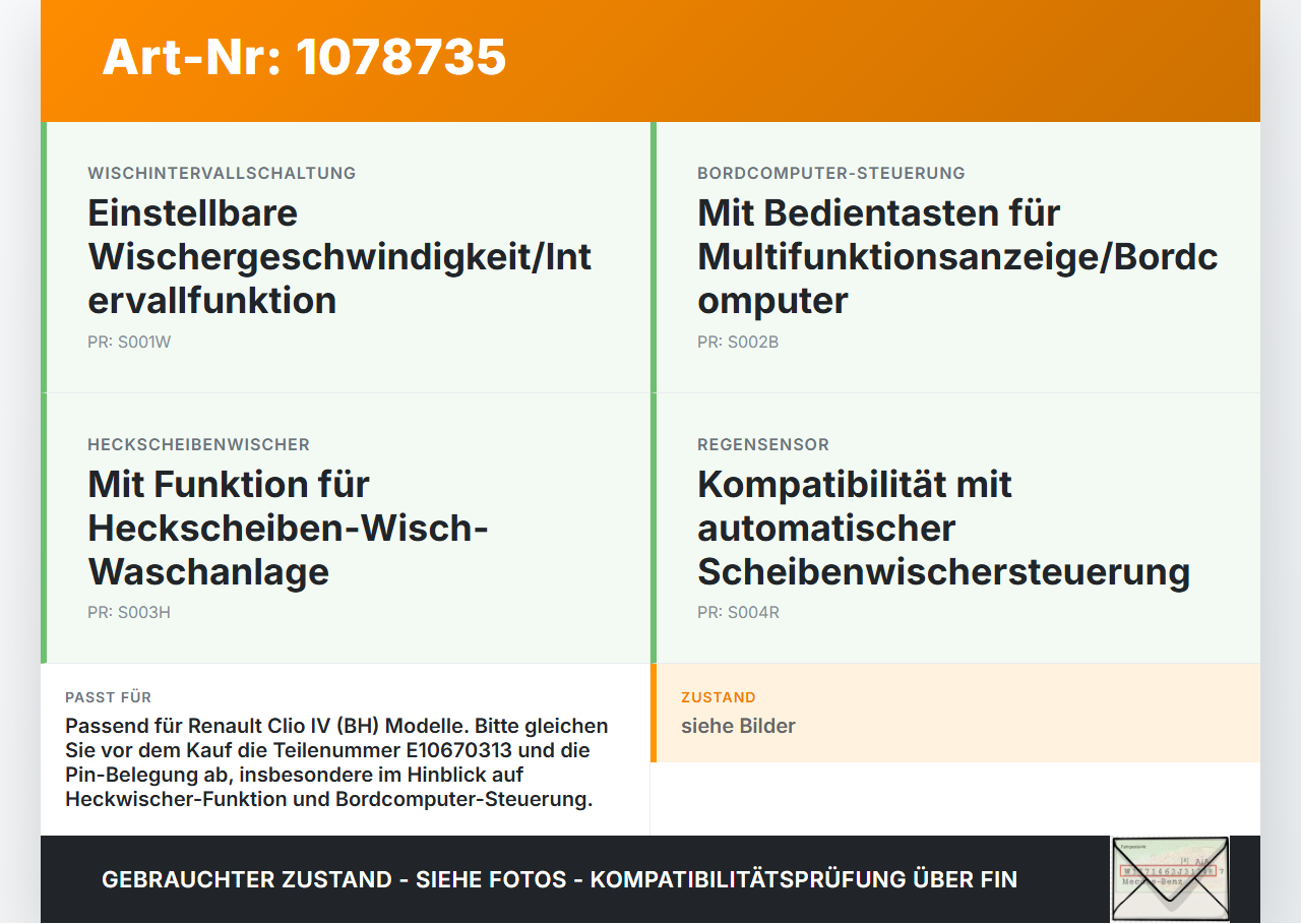 Renault Clio IV BH 12-16 Lenkstockschalter Wischerschalter Wischer Renault Clio IV BH 12-16 23.12.2013 255671163R... Vorschau 3