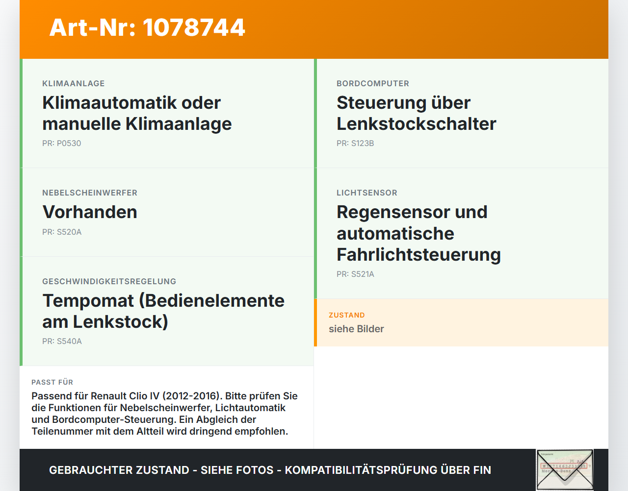 Renault Clio IV BH 12-16 Blinkerschalter Lenkstockschalter Blinker Renault Clio IV BH 12-16 23.12.2013 gebraucht Vorschau 3