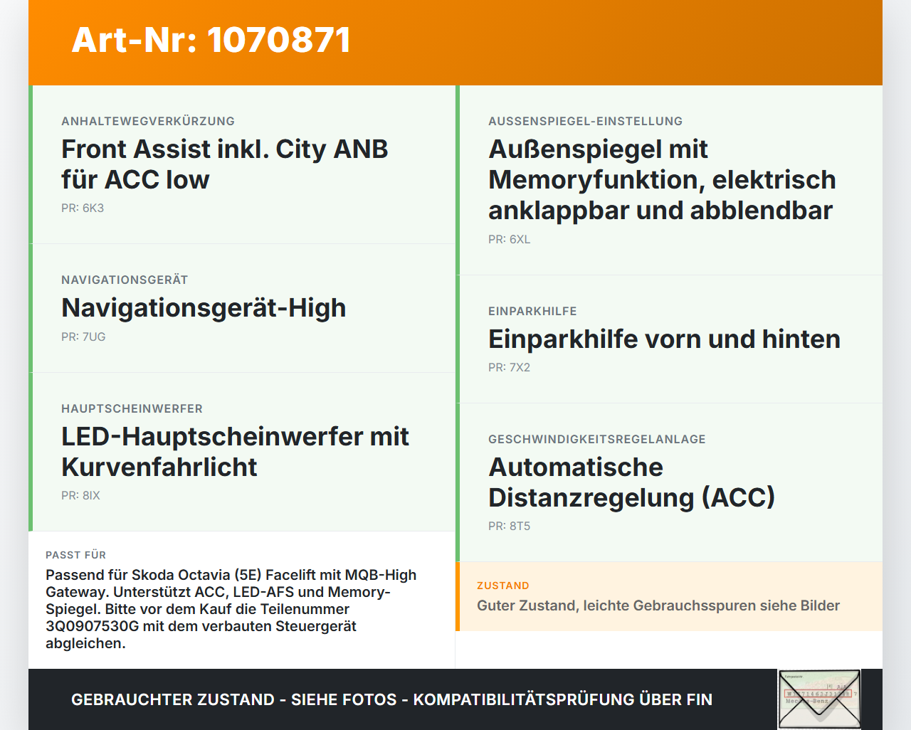 Skoda Octavia 17-20 Steuergerät ECU SG GW MQB High Skoda Octavia 17-20 09.11.2017 3Q0907530G 3Q0907530C 591M11R70... Vorschau 3