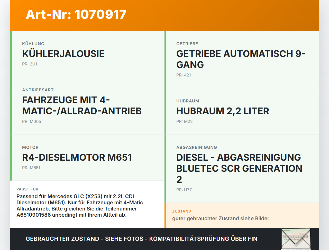 Mercedes X253 15-19 CDI 2,2 125KW Turboschlauch Ladeluftschlauch Schlauch Mercedes X253 15-19 14.09.2015... Vorschau 3