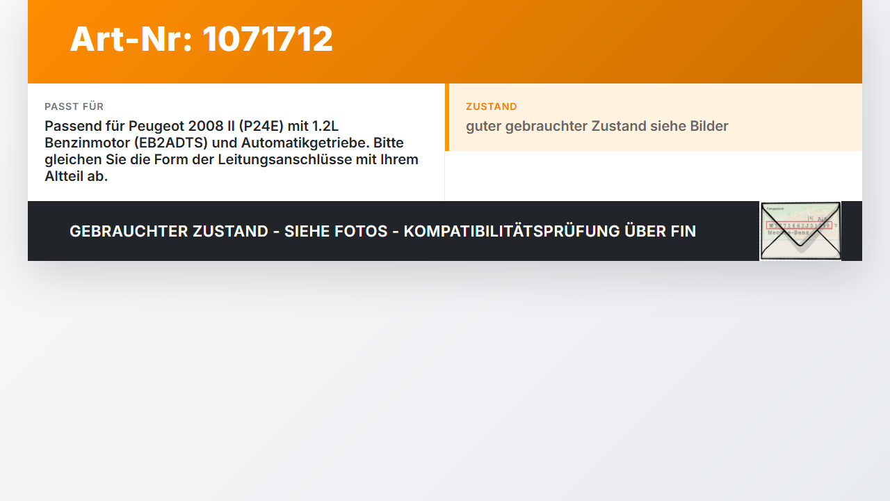 Peugeot 2008 II CMP 23-26 1.2 96KW Rücklauf Leitung Kraftstoffleitung Rücklaufleitung Peugeot 2008 II CMP 23-26... Vorschau 3