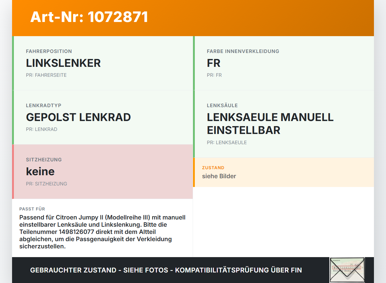 Citroen Jumpy II 07-12 Verkleidung Abdeckung für Lenksäule Citroen Jumpy II 07-12 30.08.2010 1498126077 6-298-570... Vorschau 3
