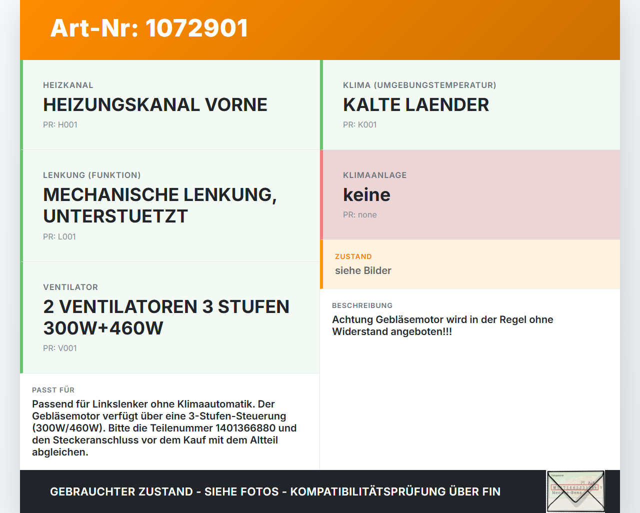 Citroen Jumpy II 07-12 Gebläsemotor Lüftermotor Heizungsgebläse Citroen Jumpy II 07-12 30.08.2010 1401366880 gebraucht Vorschau 3