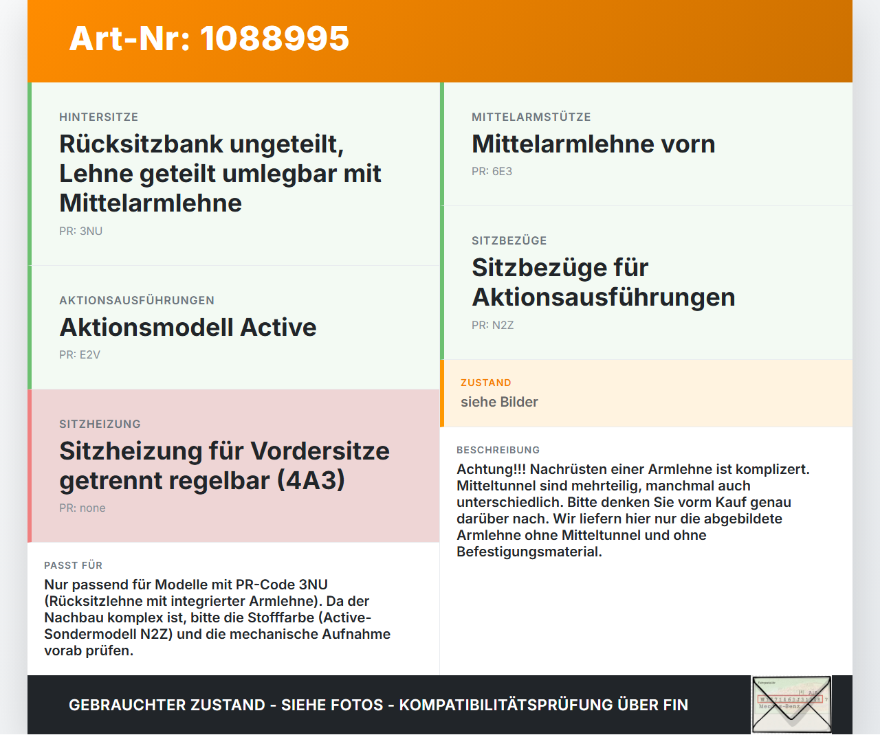 VW Golf 8 VIII 19-24 Armlehne Mittelarmlehne Auflage mit Becherhalter für Rücksitzbank VW Golf 8 VIII 19-24... Vorschau 3