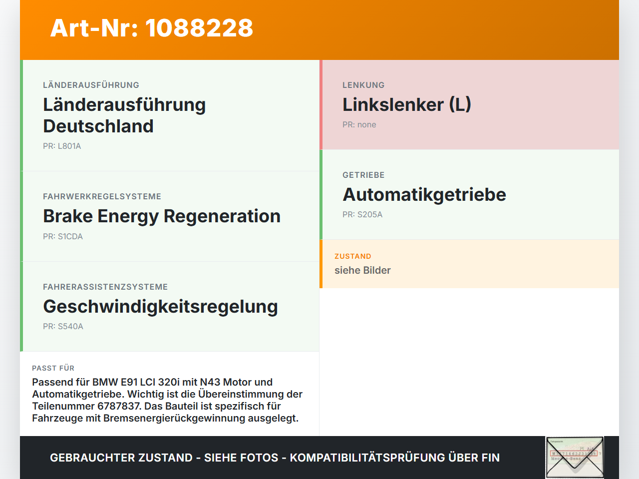 BMW E91 320i LCI 08-11 ABS Steuergerät Aggregat Hydraulikblock BMW E91 320i LCI 08-11 31.08.2009 2460468... Vorschau 3