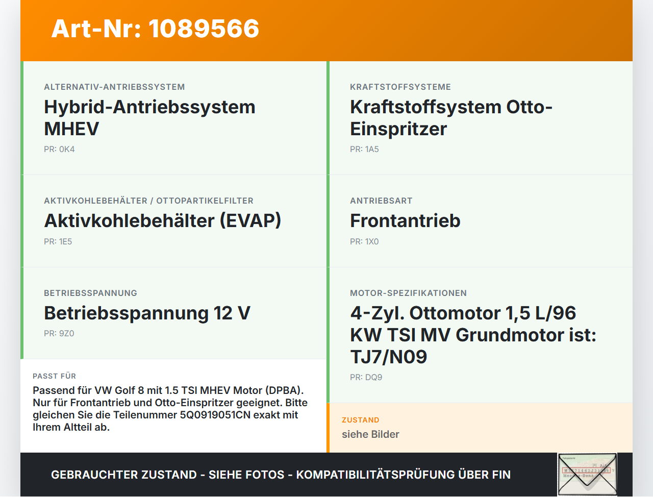 VW Golf 8 VIII 19-24 TSI 1,5 96KW Kraftstoffpumpe Kraftstoff Förderpumpe Tankgeber VW Golf 8 VIII 19-24 14.08.2023... Vorschau 3