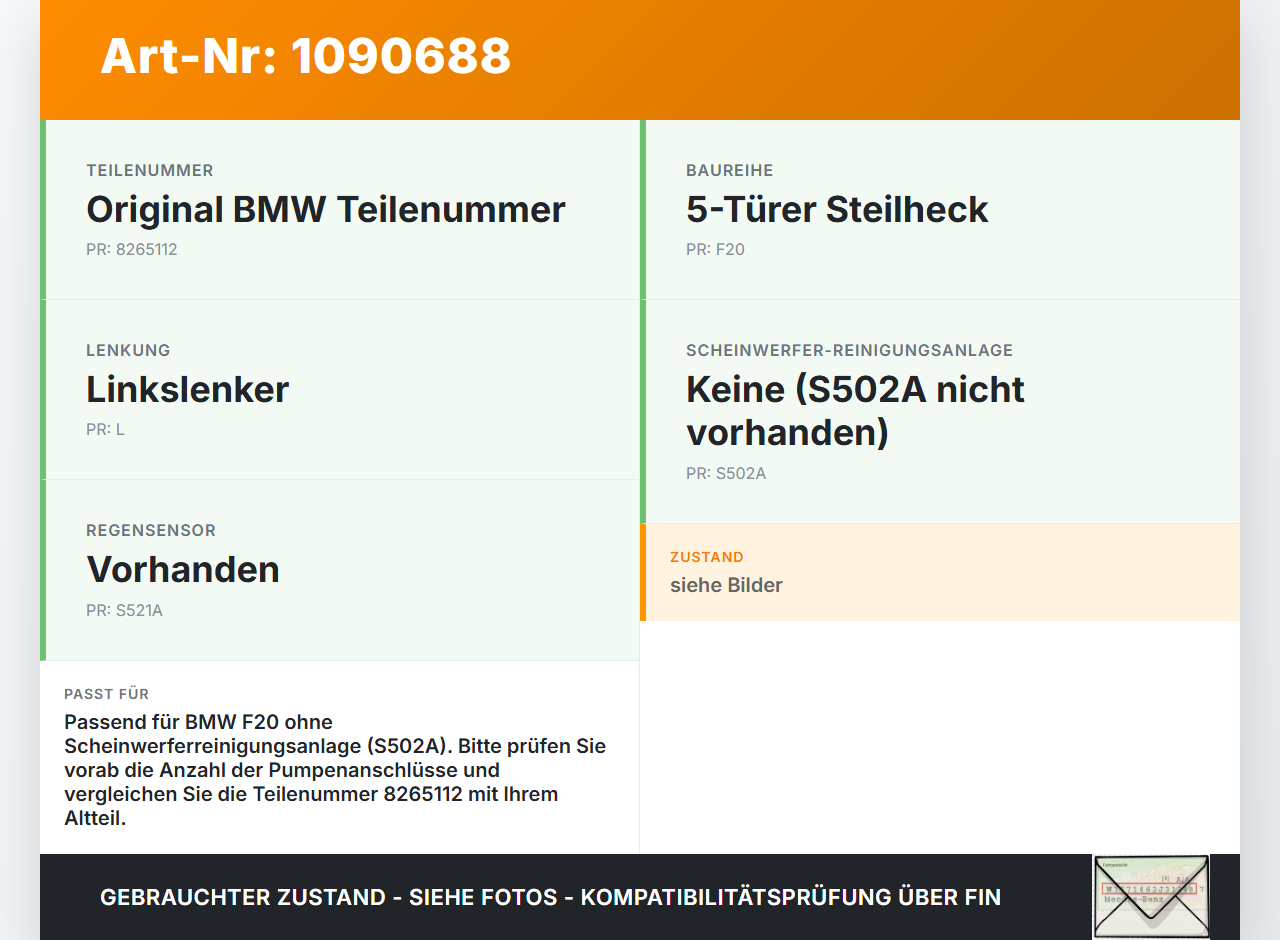 BMW 114i F20 11-15 1,6 75KW Waschwasserbehälter Wasserbehälter Wischwasserbehälter BMW 114i F20 11-15 11.03.2013... Vorschau 3