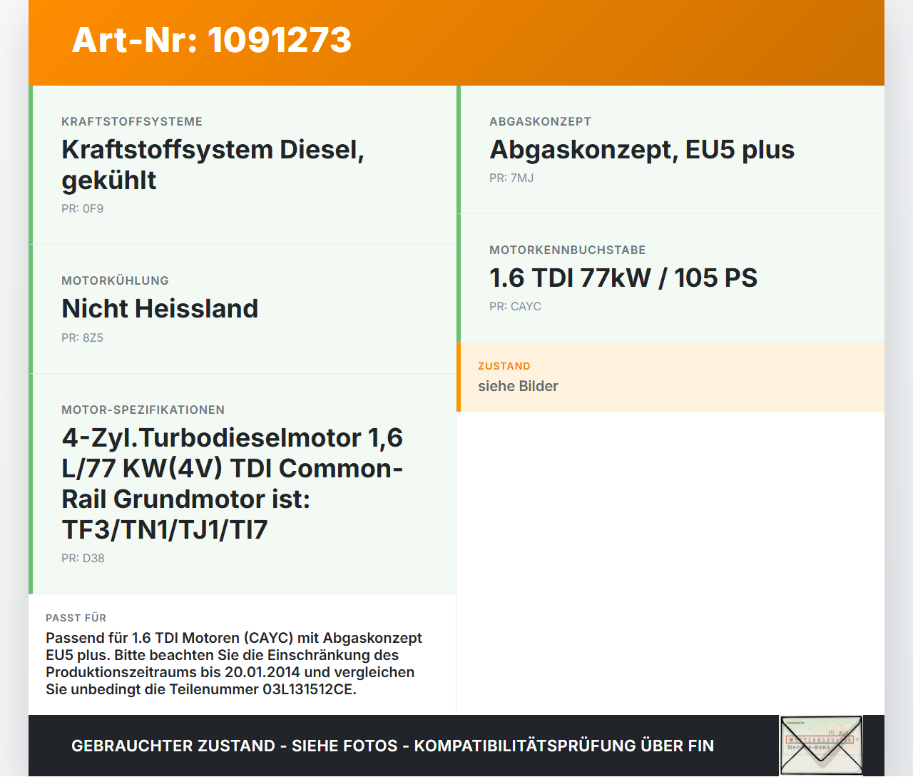 Skoda Rapid NH 12-17 TDI 1,6 77KW Abgaskühlung Wärmetauscher für AGR Skoda Rapid NH 12-17 19.12.2013 03L131512CE... Vorschau 3