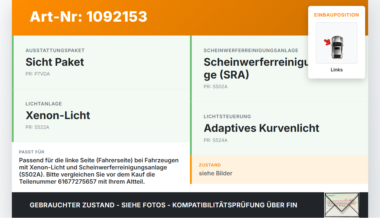 BMW 320d F31 12-15 Waschdüse Hubzylinder SRA für Scheinwerfer Links BMW 320d F31 12-15 21.12.2012 7275657... Vorschau 3