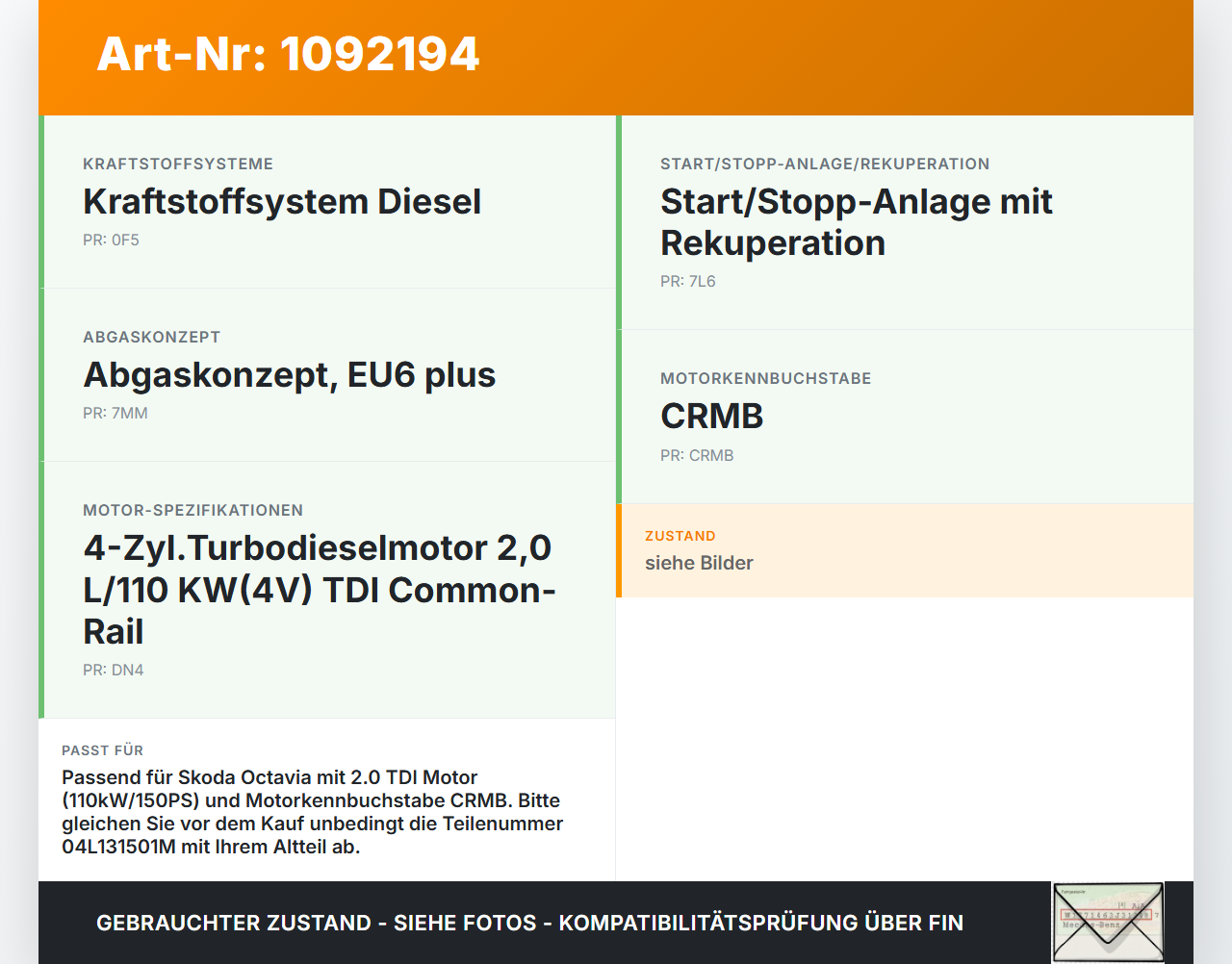 Skoda Octavia III 5E 17-20 TDI 2,0 110KW CRMB Abgasrückführventil EGR AGR Ventil Skoda Octavia III 5E 17-20... Vorschau 3