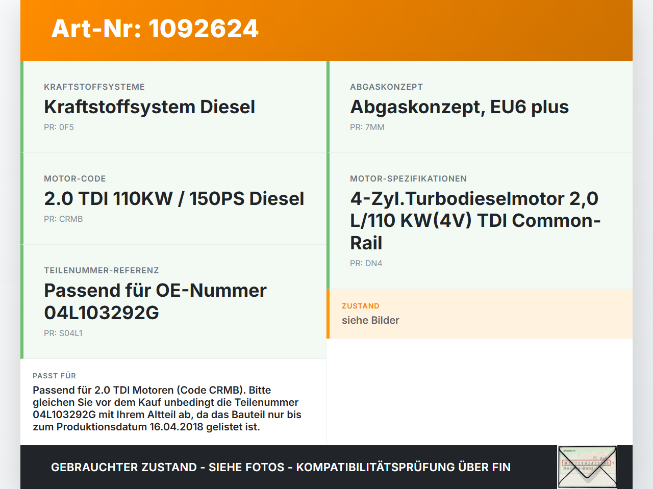 Skoda Octavia III 5E 17-20 TDI 2,0 110KW CRMB Ventildeckel Zylinderkopfhaube Skoda Octavia III 5E 17-20 03.01.2018... Vorschau 3