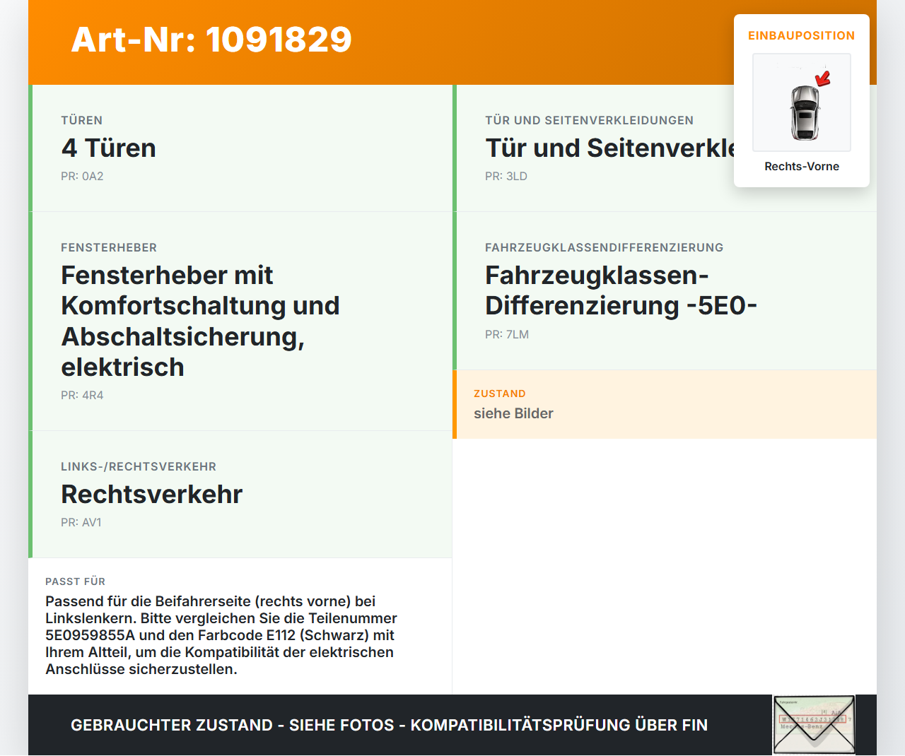 Skoda Octavia III 5E 17-20 Kombi Fensterheberschalter Schalter Rechts Vorne Skoda Octavia III 5E 17-20 03.01.2018... Vorschau 3