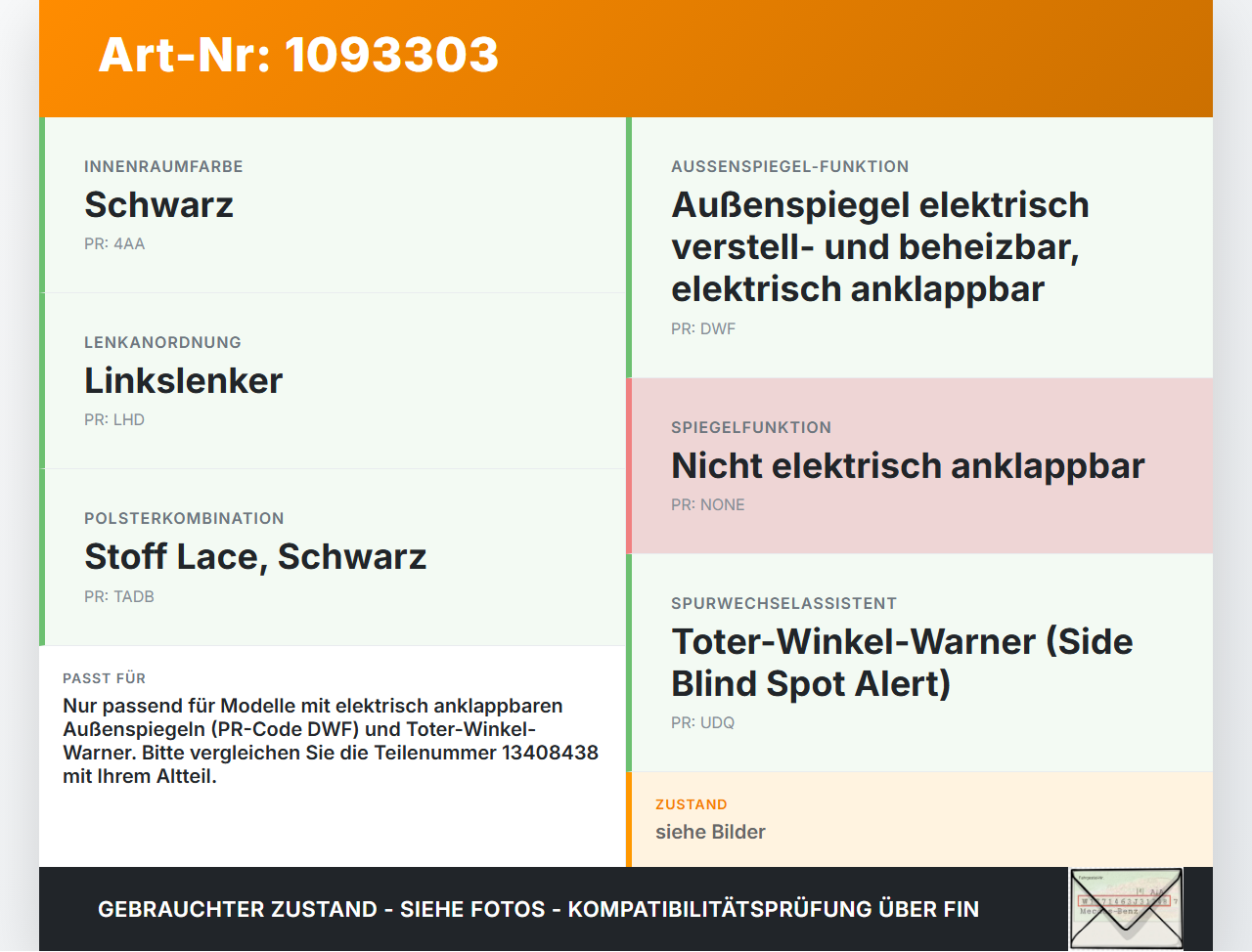 Opel Zafira Tourer C P12 16-19 Spiegelverstellung Aussenspiegel Schalter Schalter Außenspiegel Opel Zafira Tourer C... Vorschau 3