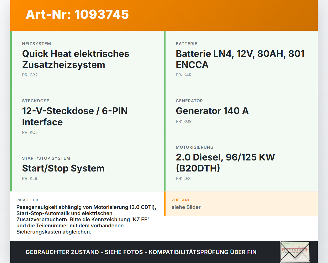 Opel Zafira Tourer C P12 16-19 CDTi 2,0 125KW Sicherungskasten Zentralelektrik Batterieklemme Plus Klemmpunkt Opel... Vorschau 3