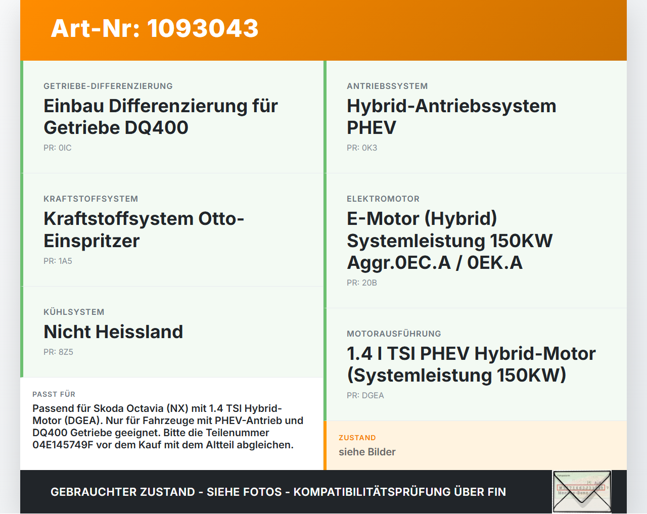 Skoda Octavia IV NX 20-24 Hybrid TSI iV 1,4 110KW Ladeluftkühler Kühler Ansaugbrücke Ansaugkrümmer Skoda Octavia IV... Vorschau 3