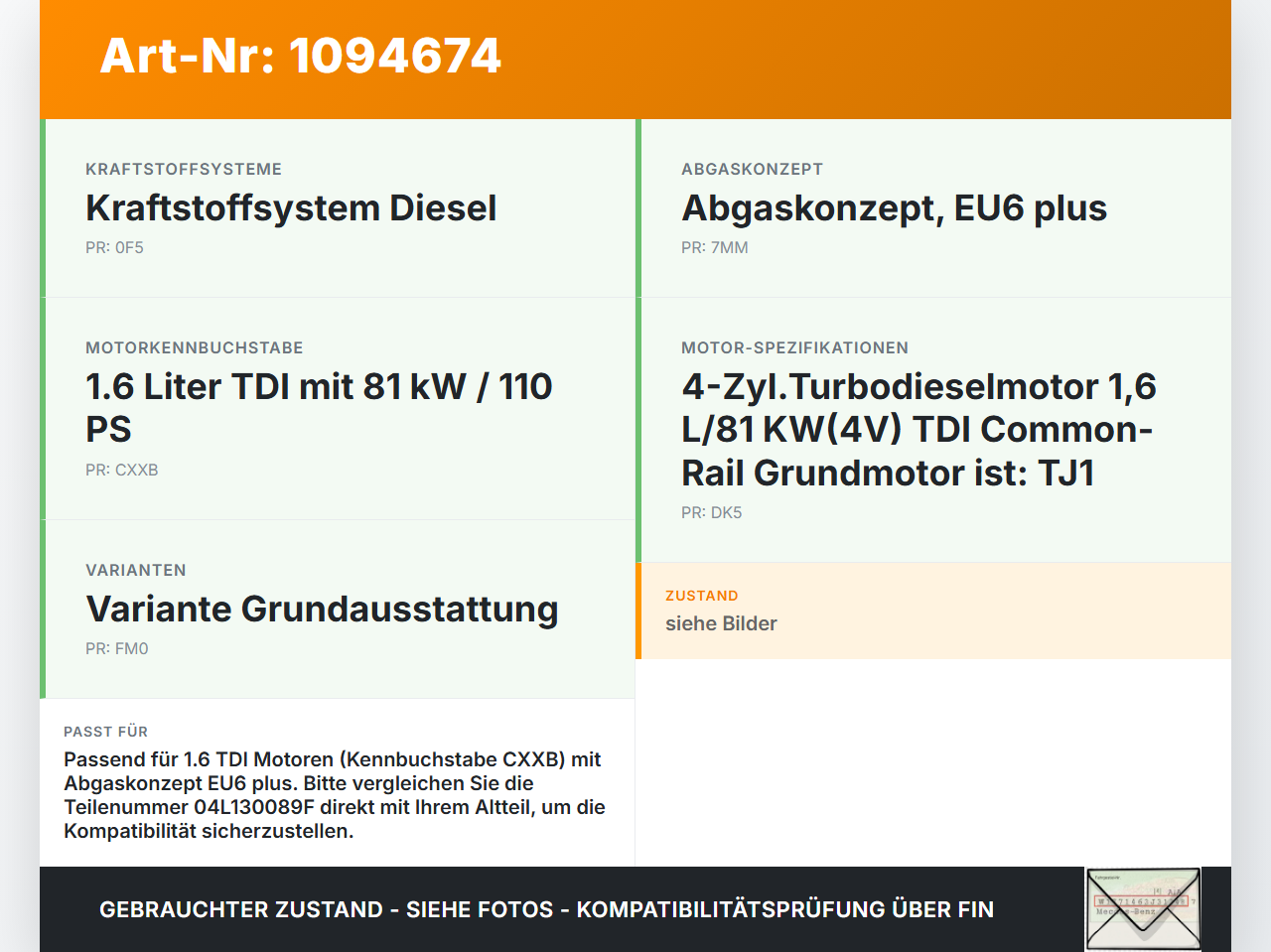VW Golf VII 7 5G 12-17 TDI 1,6 81KW Einspritzleiste Düsenstock für Einspritzanlage VW Golf VII 7 5G 12-17... Vorschau 3