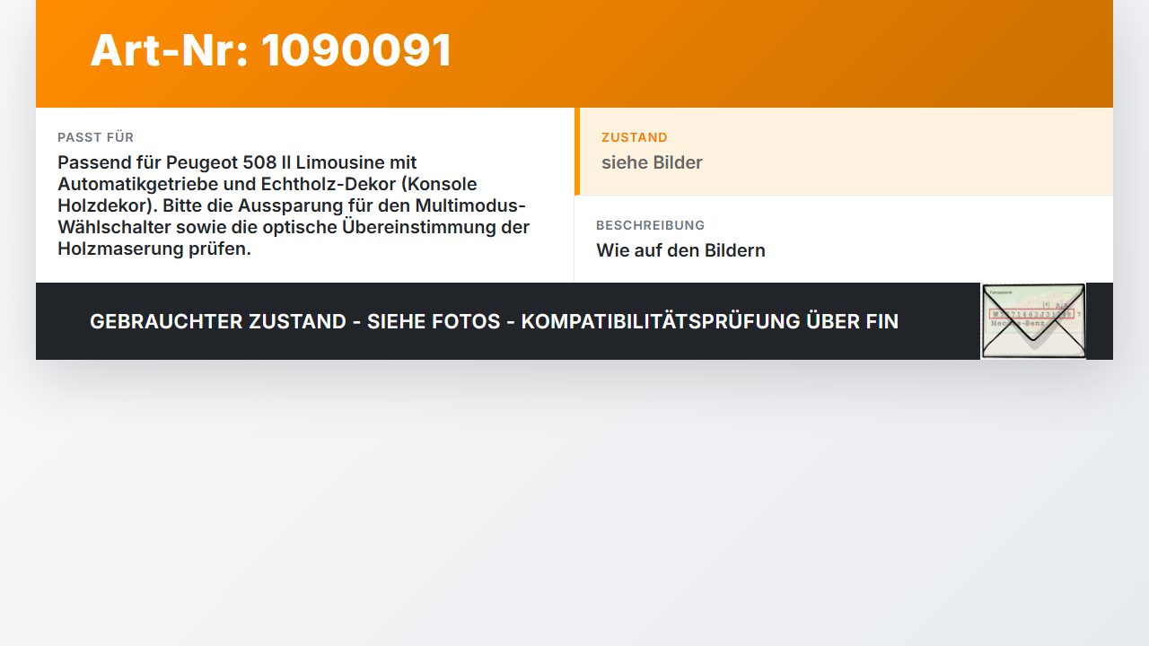 Peugeot 508 II 18-23 Blende Schalterblende Mittelkonsole Abdeckung Rahmen Peugeot 508 II 18-23 16.07.2019 MOU22228... Vorschau 3