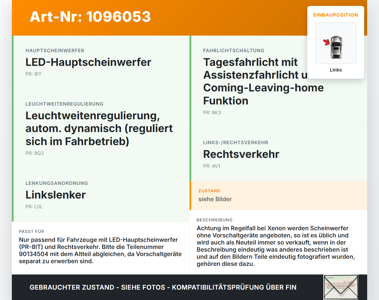 VW T-Roc A1 17-21 Leuchtmittel Linse für Scheinwerfer Frontscheinwerfer Links VW T-Roc A1 17-21 24.11.2020... Vorschau 3